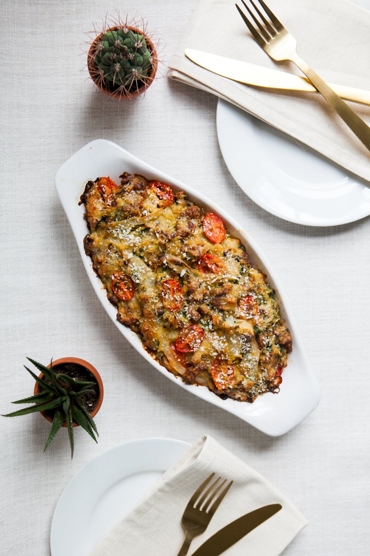 Sausage and Zucchini Casserole | Easy Dinner Recipe | Jessica Brigham | Magazine Ready for Life