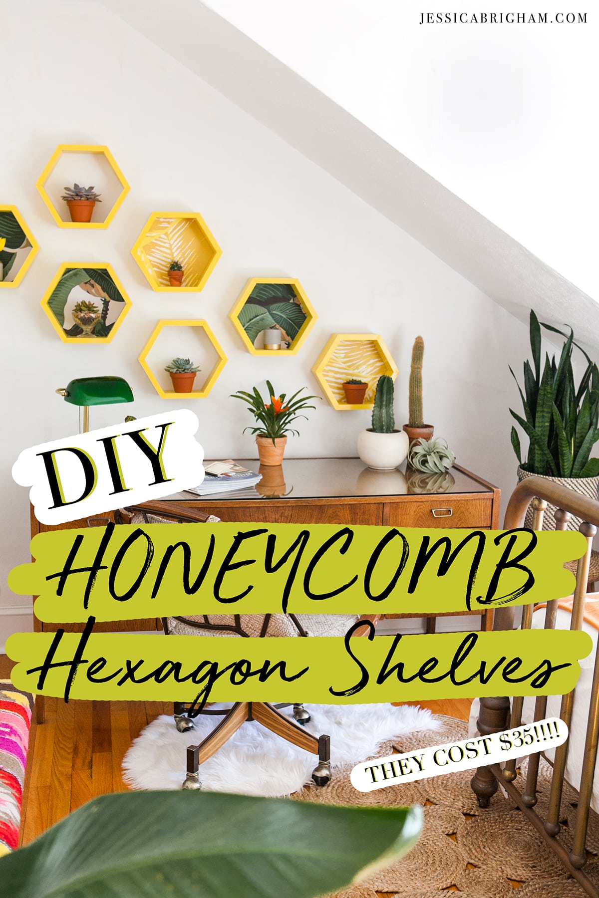 DIY Honeycomb Hexagon Shelves | How to Build Shelves | Jessica Brigham | Magazine Ready for Life