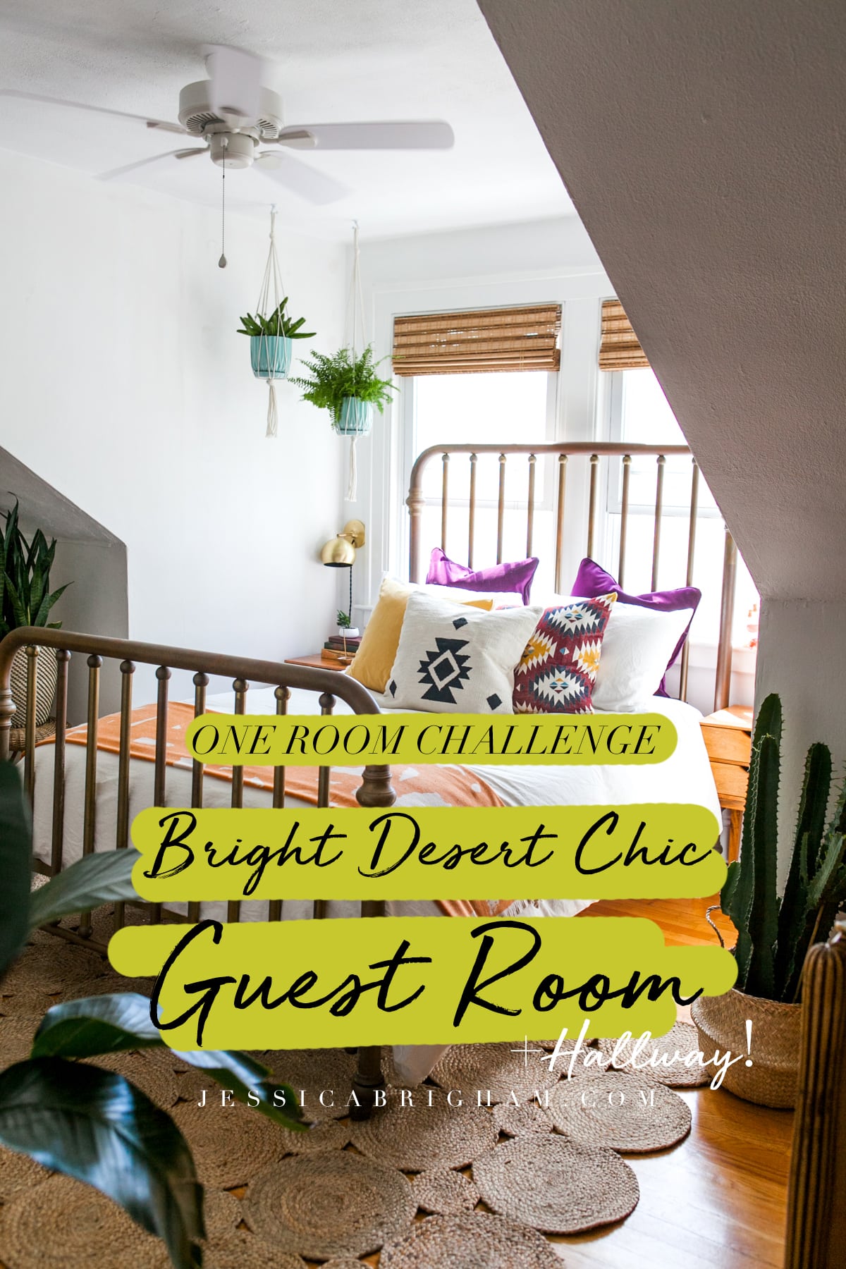 Bright Desert Chic Guest Room | One Room Challenge | Before & After | Jessica Brigham | Magazine Ready for Life