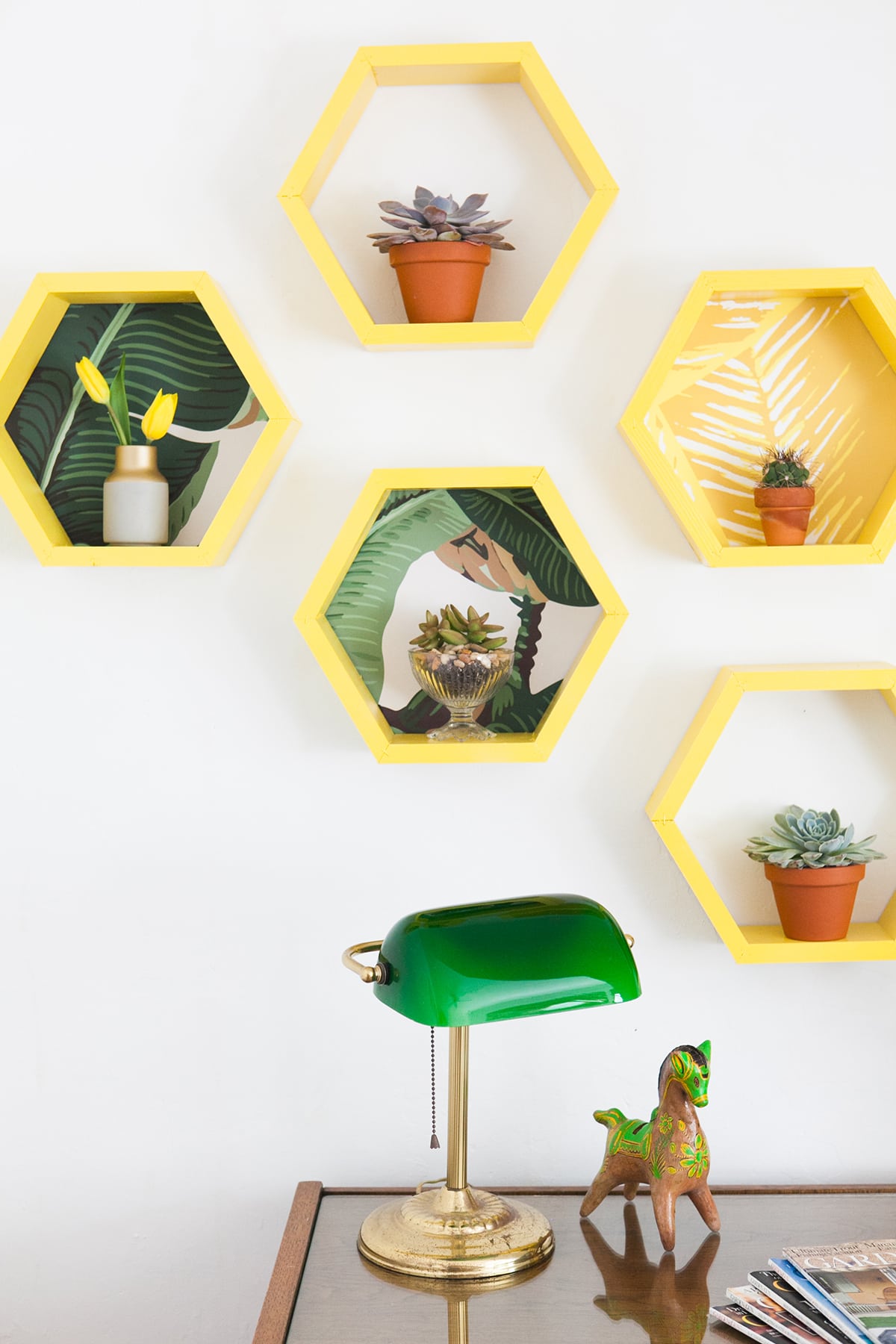 DIY Honeycomb Hexagon Shelves | How to Build Shelves | Jessica Brigham | Magazine Ready for Life