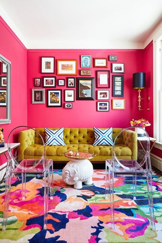 Home Color Inspiration | Color of the Month | Pink Color Inspiration | Bold Color Combinations | Jessica Brigham | Magazine Ready for Life