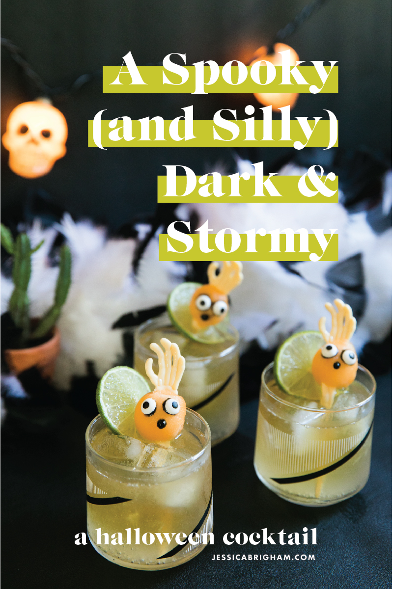 Dark & Stormy | Spooky Melon Balls | Halloween Cocktails | Halloween Party Ideas | Jessica Brigham | Magazine Ready for Life