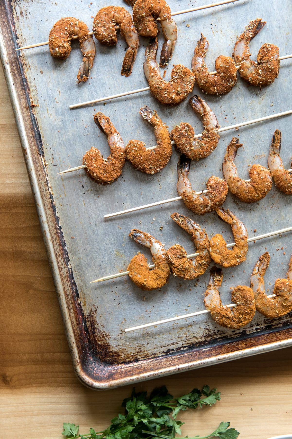 Baked Cajun Shrimp Skewers | Easy Holiday Appetizer | Finger Foods | Jessica Brigham | Magazine Ready for Life