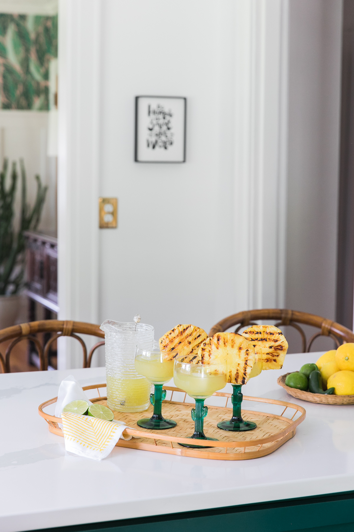 Grilled Pineapple and Jalapeño Margarita | The Spicy Señorita | Summer Cocktails | Tequila Cocktails | Jessica Brigham | Magazine Ready for Life