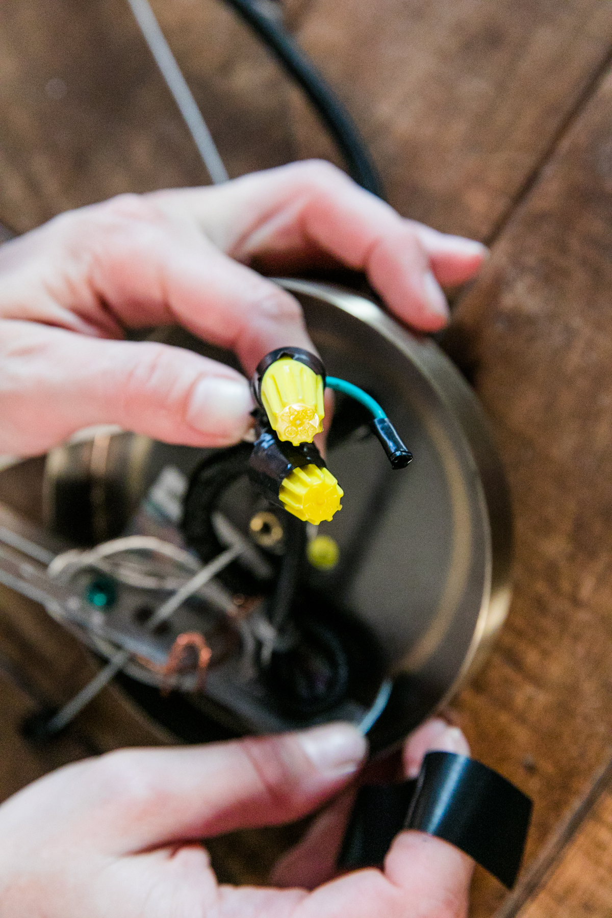 How to Turn Any Hardwired Light Fixture Into a Plug-In | DIY Projects | Convert Chandelier to Outlet | Jessica Brigham | Magazine Ready for Life | www.jessicabrigham.com