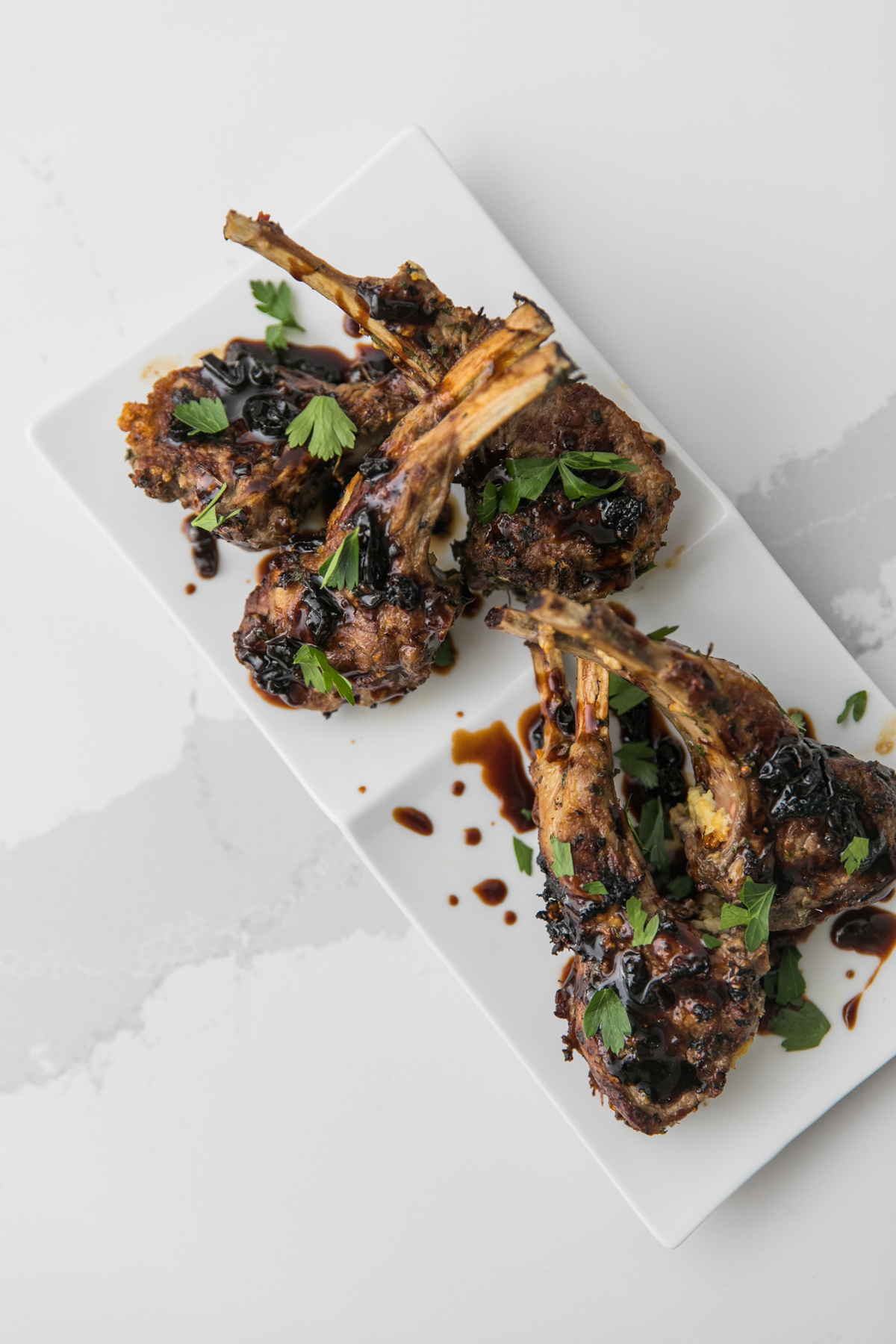 Balsamic Drizzled Lamb Chop | Thanksgiving Appetizer | Quick and Easy Holiday Dishes | Jessica Brigham | Magazine Ready for Life