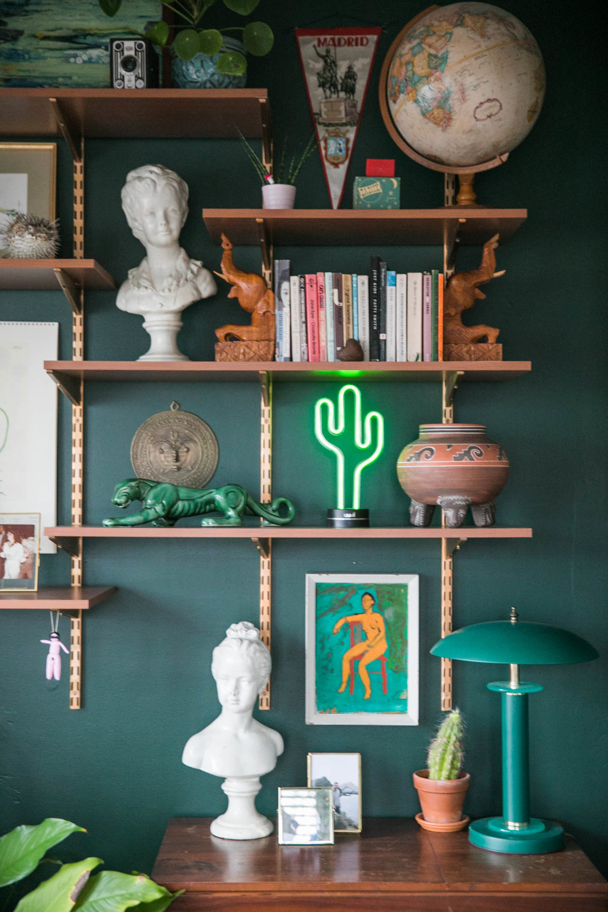 DIY MCM Wall Mounted Track Shelving | JessicaBrigham.com