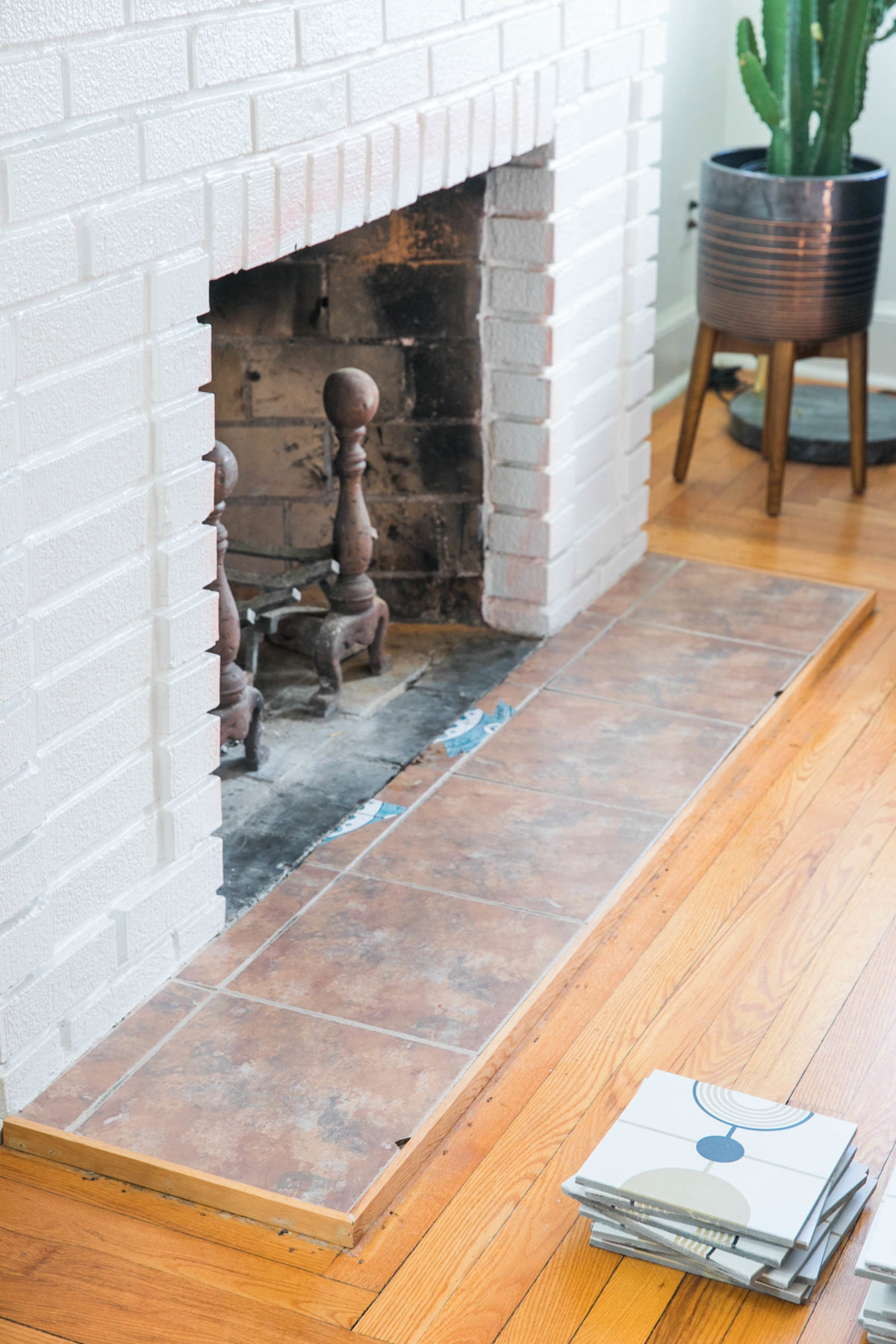 Yes You Can! How to Tile a Fireplace Hearth » Jessica Brigham