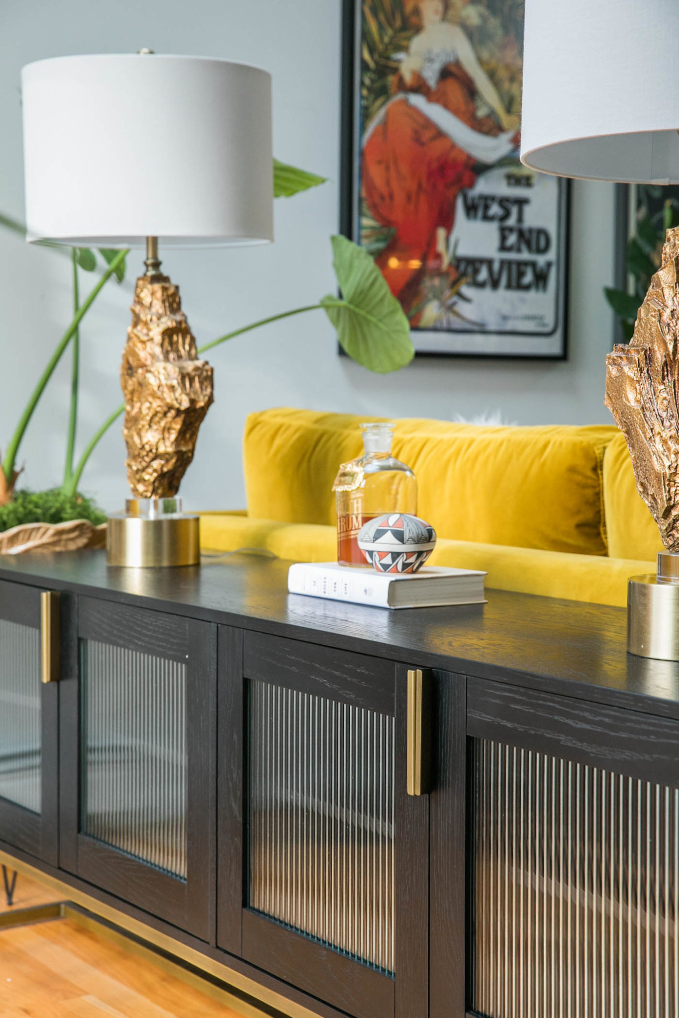Vibrant Mid-Century Glam Living Room Refresh - THE REVEAL » Jessica Brigham