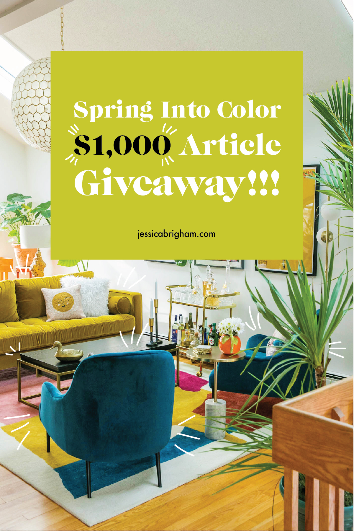 Spring Into Color: $1,000 Article Giveaway!!! | $1k Giveaway | Jessica Brigham | Magazine Ready for Life | JessicaBrigham.com