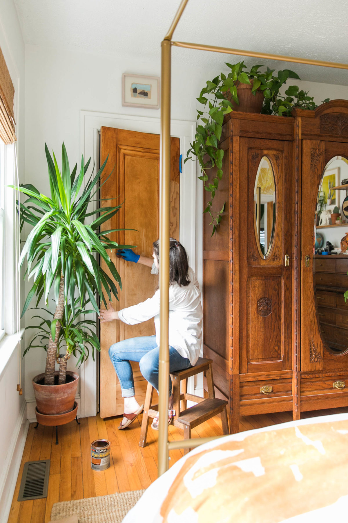 Yes You Can! How To Strip Paint From a Wood Door | Paint Stripping | Remove Paint | DIY | Jessica Brigham | Magazine Ready for Life