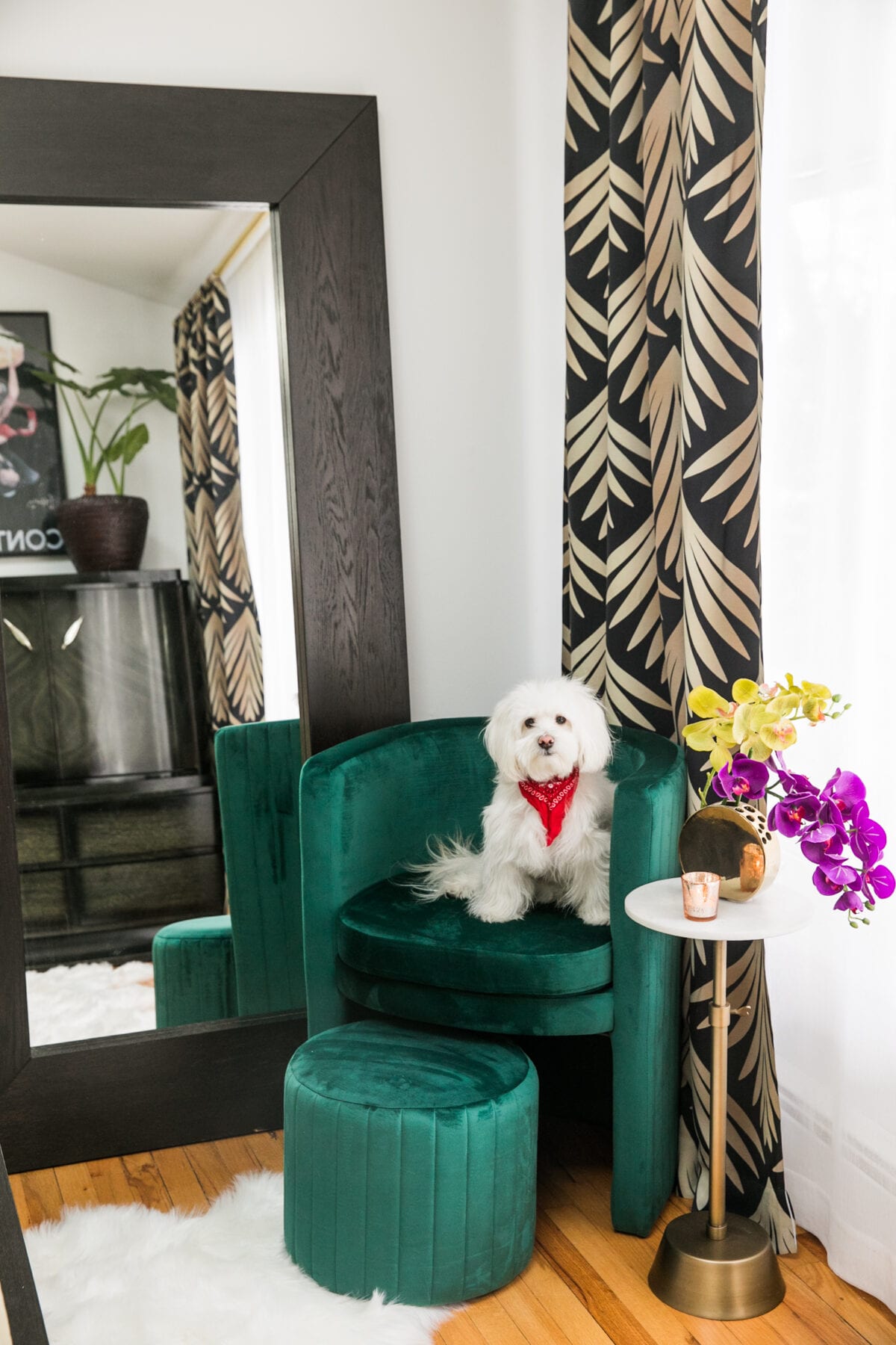 Hollywood Regency Glam Guest Room REVEAL | Guest Room Decor Ideas | Luxe & Bold Interiors | Striking Interiors | JessicaBrigham.com