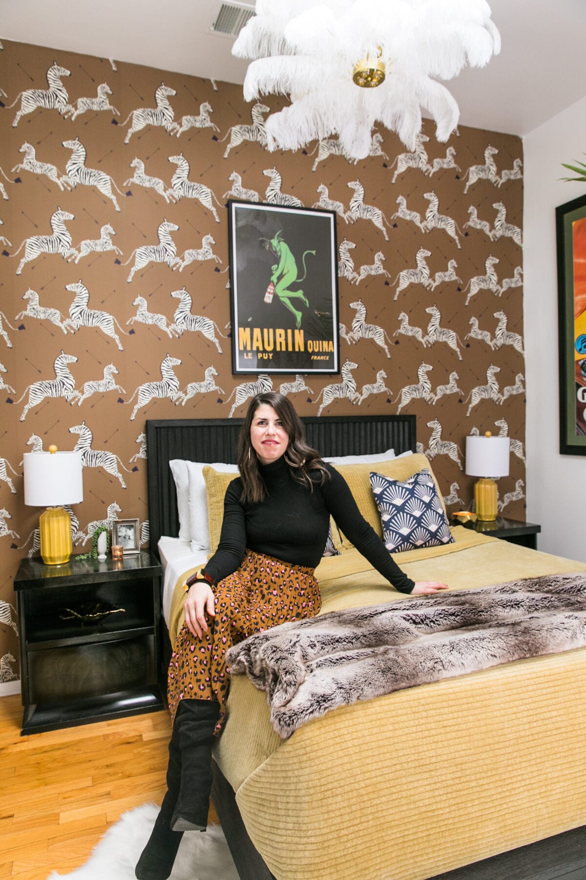 Hollywood Regency Glam Guest Room REVEAL | Guest Room Decor Ideas | Luxe & Bold Interiors | Striking Interiors | JessicaBrigham.com